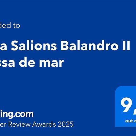 卡内·德·玛尔Cala Salions Balandro II Tossa De Mar公寓 外观 照片