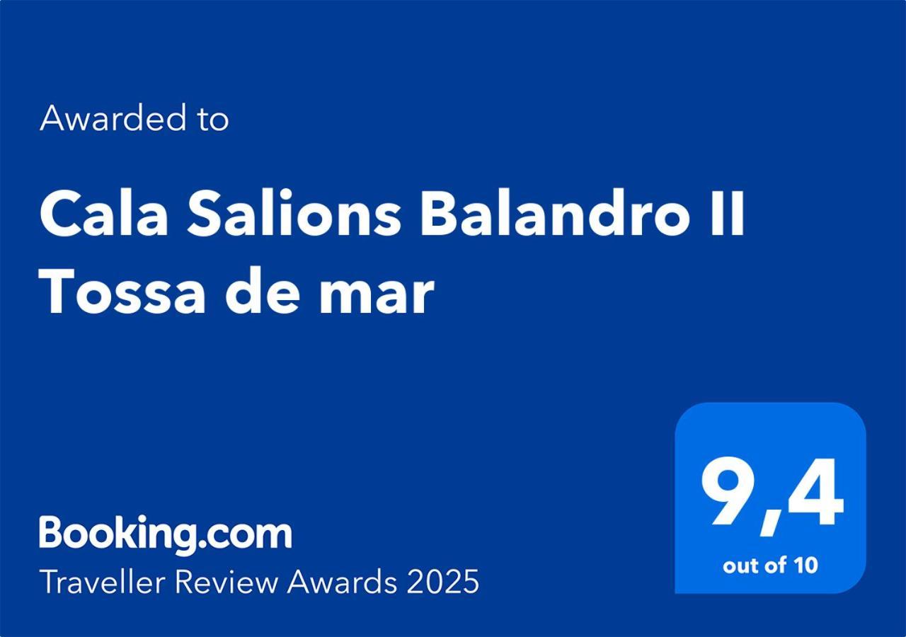 卡内·德·玛尔Cala Salions Balandro II Tossa De Mar公寓 外观 照片